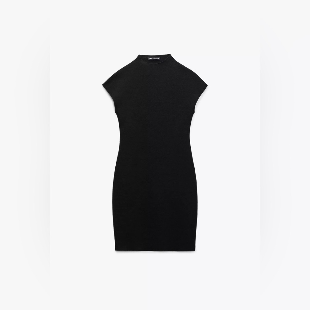 Zara: Elegant Black Women's Dress